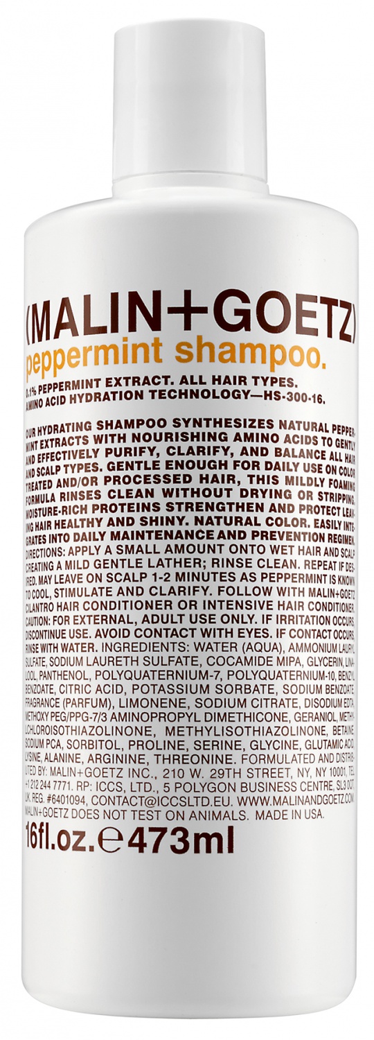 MALIN+GOETZ peppermint shampoo 473 ml. - интернет-магазин профессиональной косметики Spadream, изображение 17456