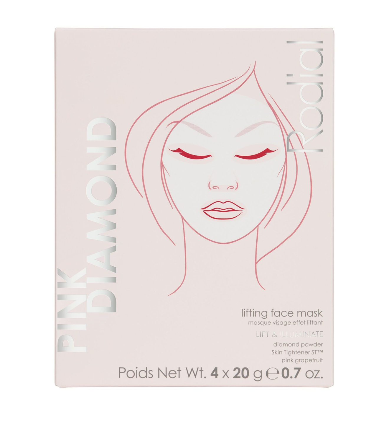 Rodial Pink Diamond Lifting Face Mask 4p - интернет-магазин профессиональной косметики Spadream, изображение 47931
