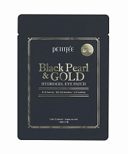 Petitfee Black Pearl & Gold hydrogel Eye Patch 1p - интернет-магазин профессиональной косметики Spadream, изображение 37793