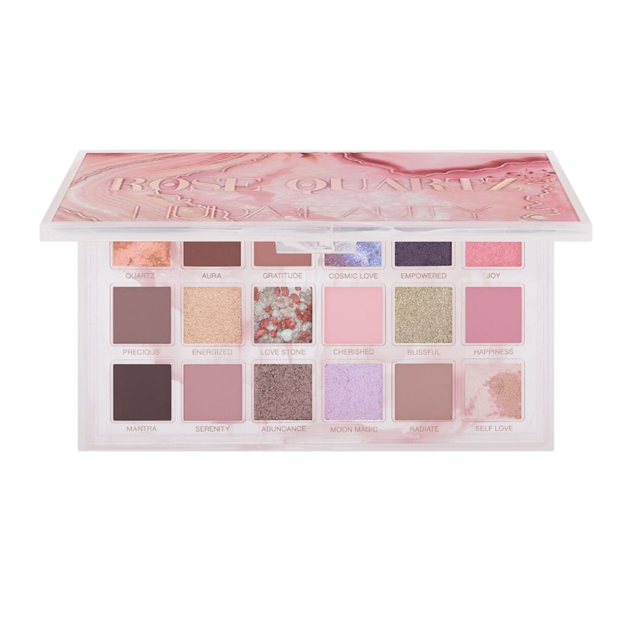 Huda Beauty Rose Quartz Eyeshadow Palette 17.35g - интернет-магазин профессиональной косметики Spadream, изображение 59285