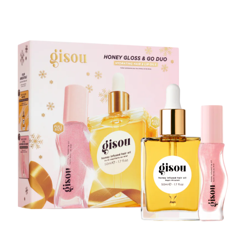 Gisou Honey Gloss & Go Duo Gift Set 50/8ml - интернет-магазин профессиональной косметики Spadream, изображение 59301
