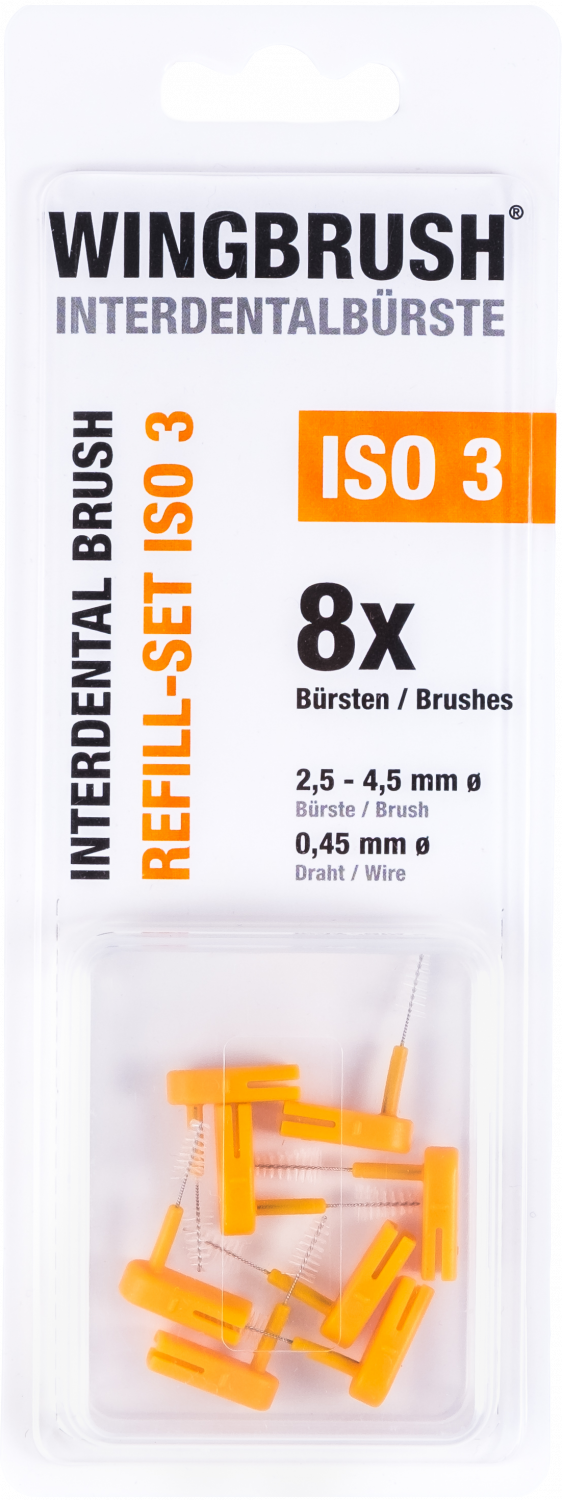 

Wingbrush Interdental Brush Refill - Set ISO 3