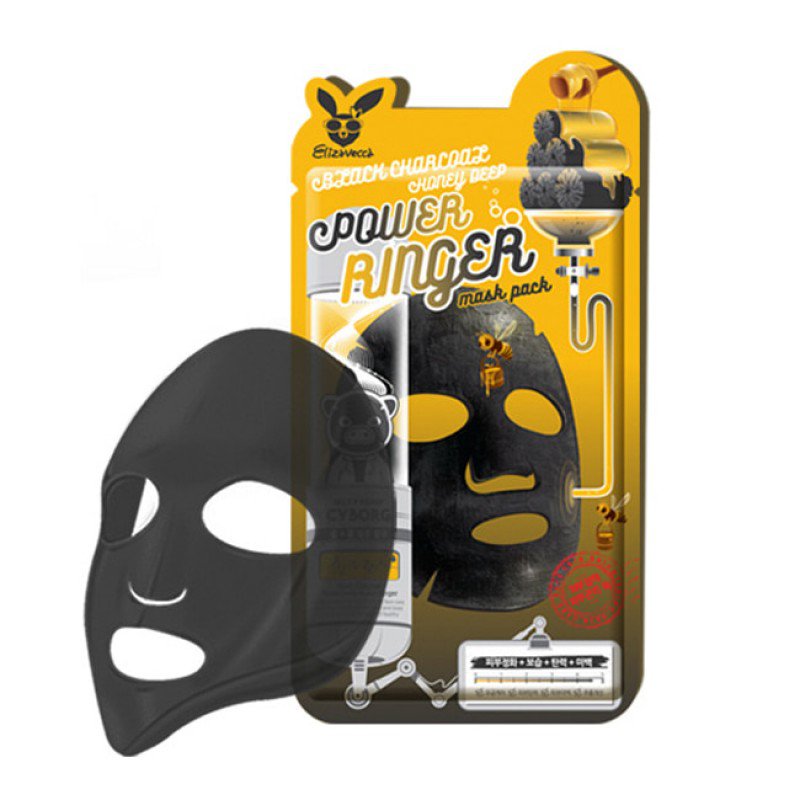 Elizavecca Black Charcoal Honey Deep Power Ringer Mask - интернет-магазин профессиональной косметики Spadream, изображение 31717