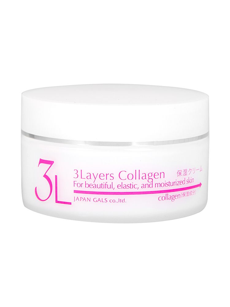 Japan Gals 3 Layers Collagen Cream 60g - интернет-магазин профессиональной косметики Spadream, изображение 42898