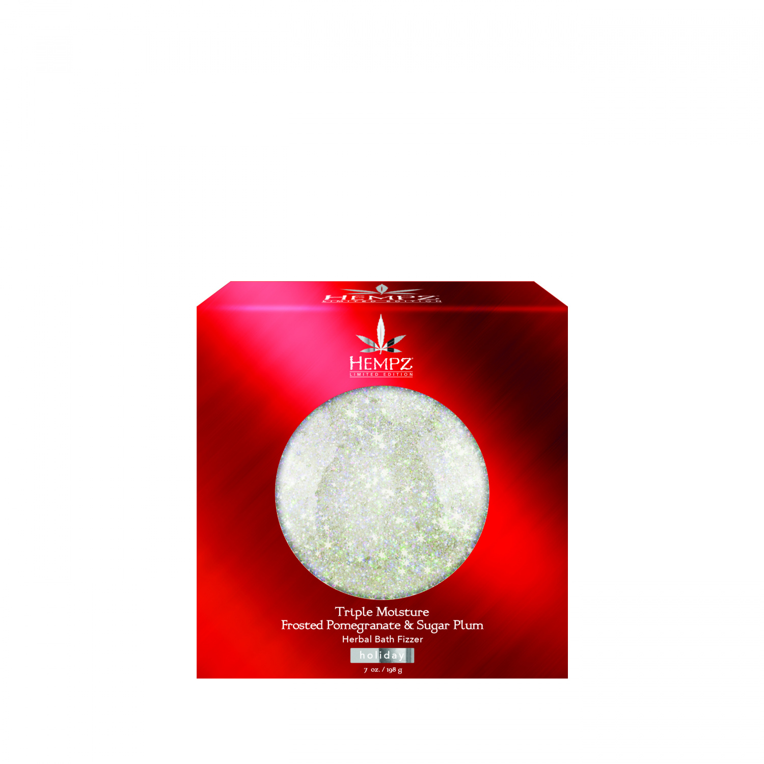 

Hempz Herbal Bath Fizzer Triple Moisture: Frosted Pomegranate and Sugar Plum 198gr