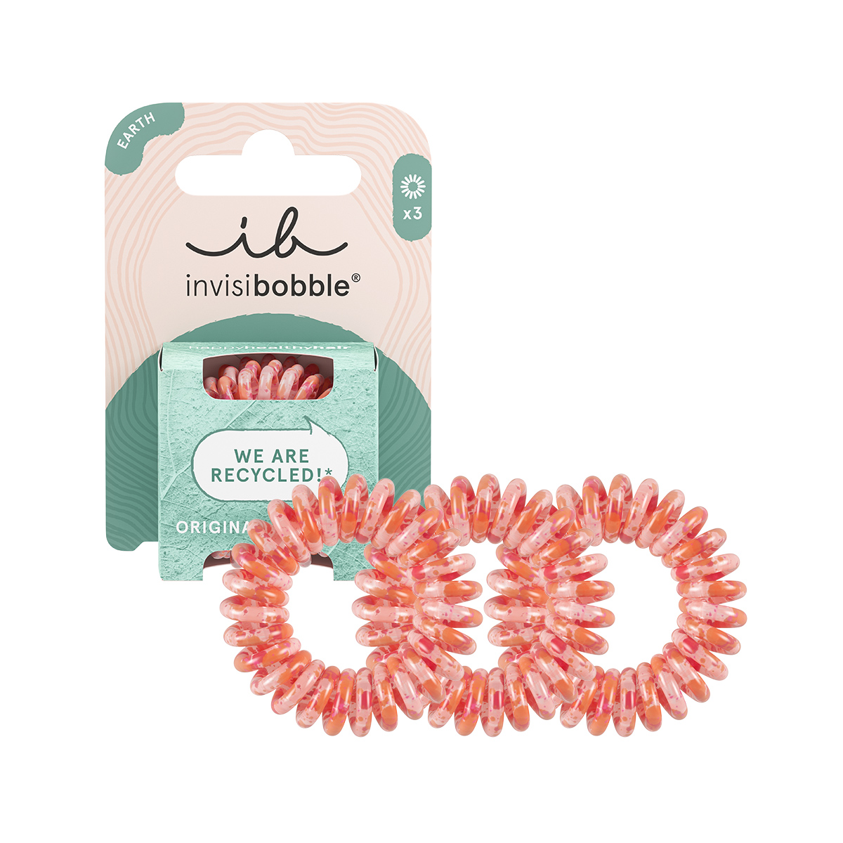 Invisibobble ORIGINAL EARTH Pink Save It Or Waste It - интернет-магазин профессиональной косметики Spadream, изображение 54135