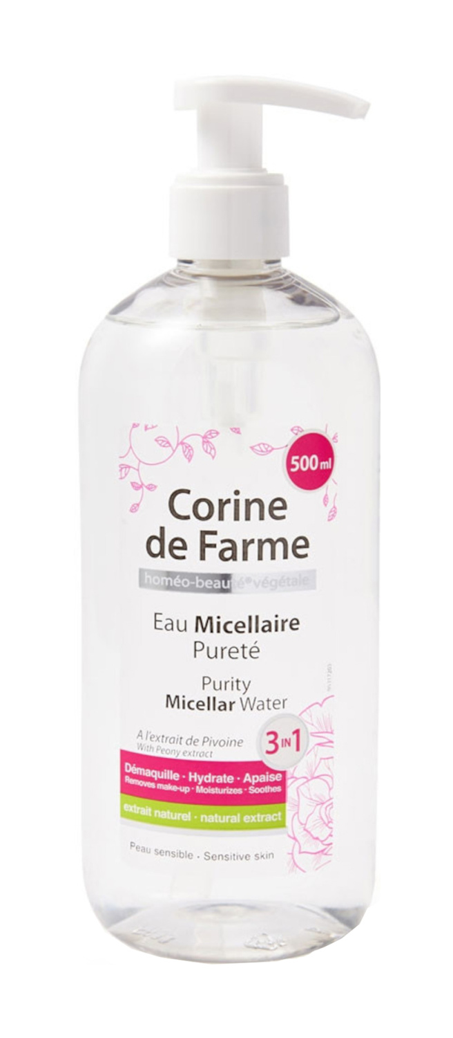 Corine de Farme Micellar Water 500ml - интернет-магазин профессиональной косметики Spadream, изображение 53474