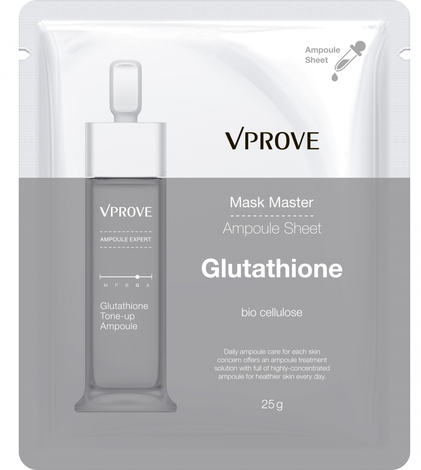 

Vprove Mask Master Ampoule Sheet - Glutathione 25gr