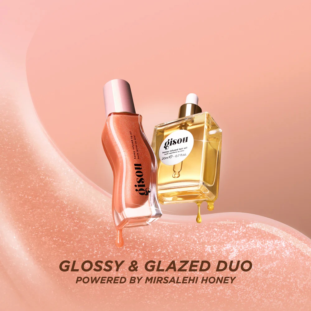 【日本未発売】gisou Glossy & Glazed Set Gisou Glossy and Glazed Gift Set 20/8ml - Набор масел для губ и