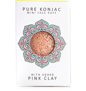 The Konjac Sponge Mini Face Puff with Pink French Clay - интернет-магазин профессиональной косметики Spadream, изображение 23361