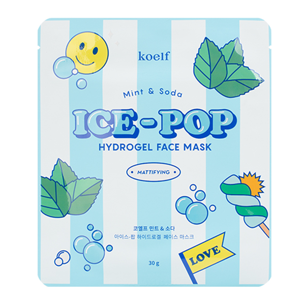 Koelf Mint & Soda Ice-Pop Hydrogel Face Mask 1p - интернет-магазин профессиональной косметики Spadream, изображение 46511