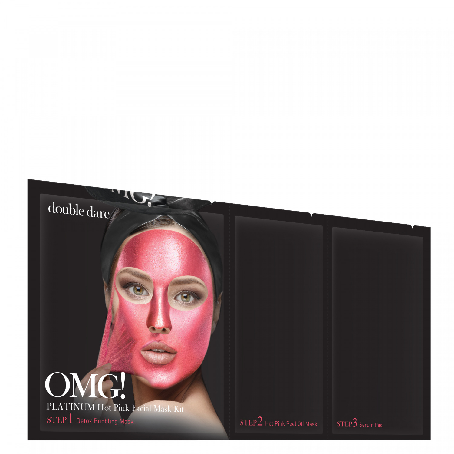Double Dare OMG! Platinum HOT PINK Facial Mask Kit - интернет-магазин профессиональной косметики Spadream, изображение 40727