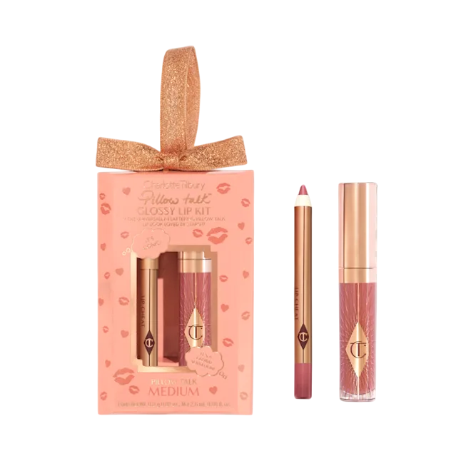 Charlotte Tilbury Pillow Talk Mini Glossy Lips Duo Medium 2.6ml/0.8g