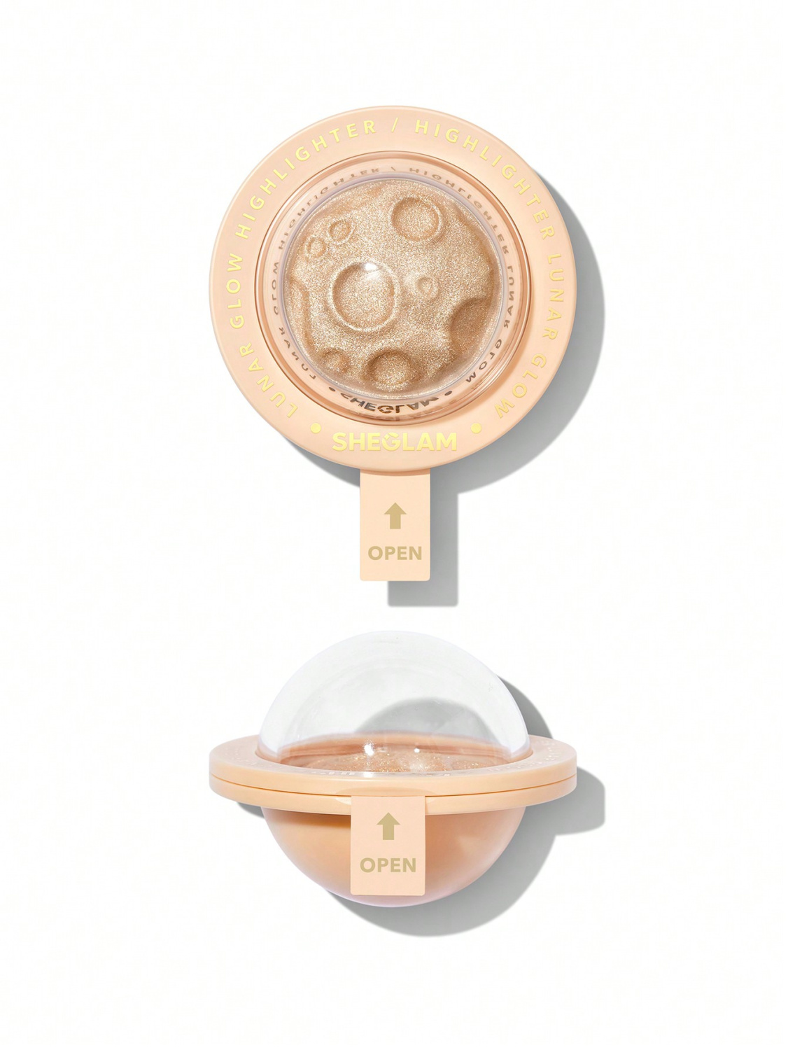 Sheglam Lunar Glow Highlighter Tea Cake 5g - интернет-магазин профессиональной косметики Spadream, изображение 61267