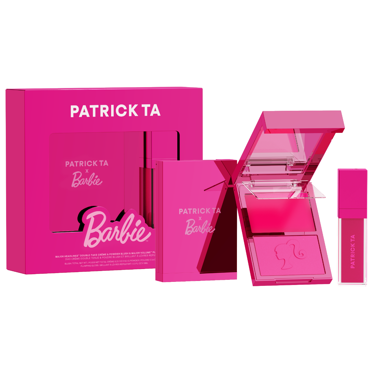 Patrick Ta x Barbie Major Headlines Double-Take Creme & Powder Blush Duo 10g/9ml - интернет-магазин профессиональной косметики Spadream, изображение 60688