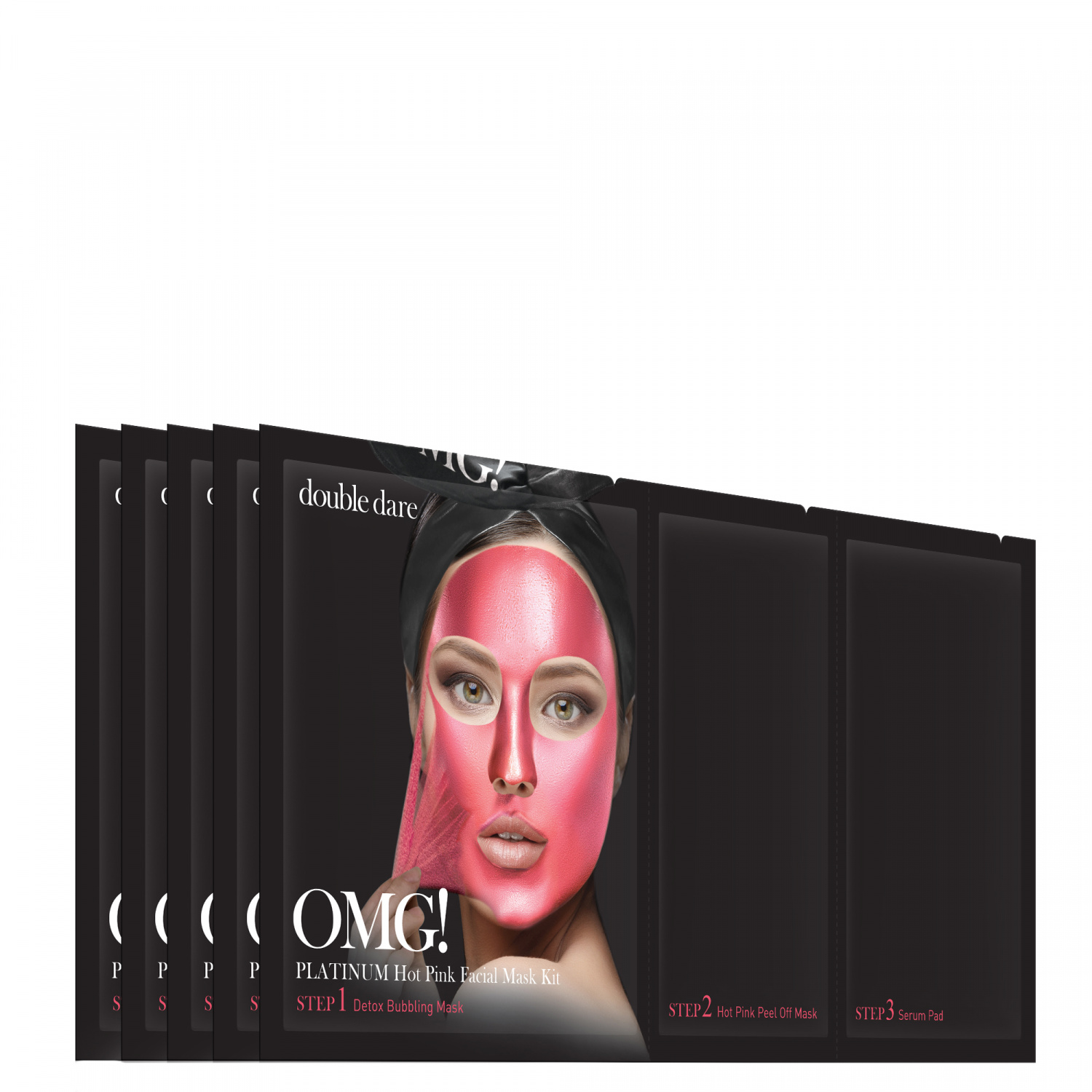 Double Dare OMG! Platinum HOT PINK Facial Mask Kit  5p - интернет-магазин профессиональной косметики Spadream, изображение 40730