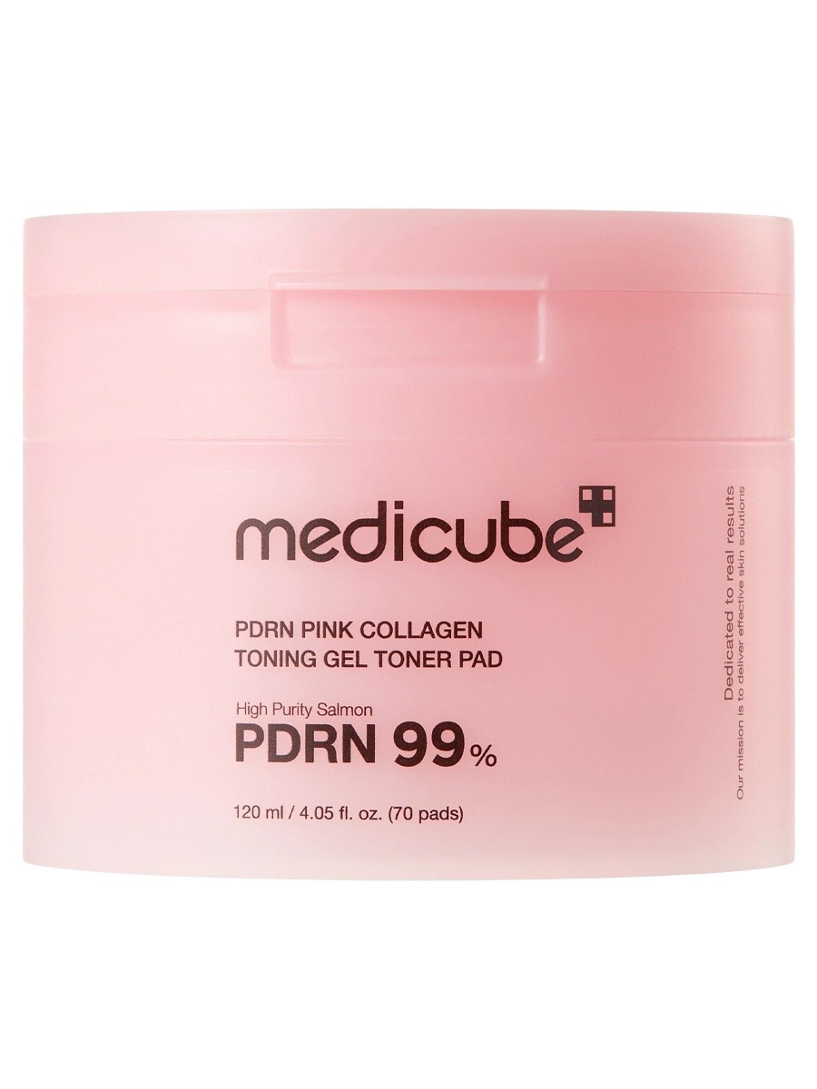 Medicube PDRN Pink Collagen Toning Gel Toner Pad 70pcs - интернет-магазин профессиональной косметики Spadream, изображение 66605