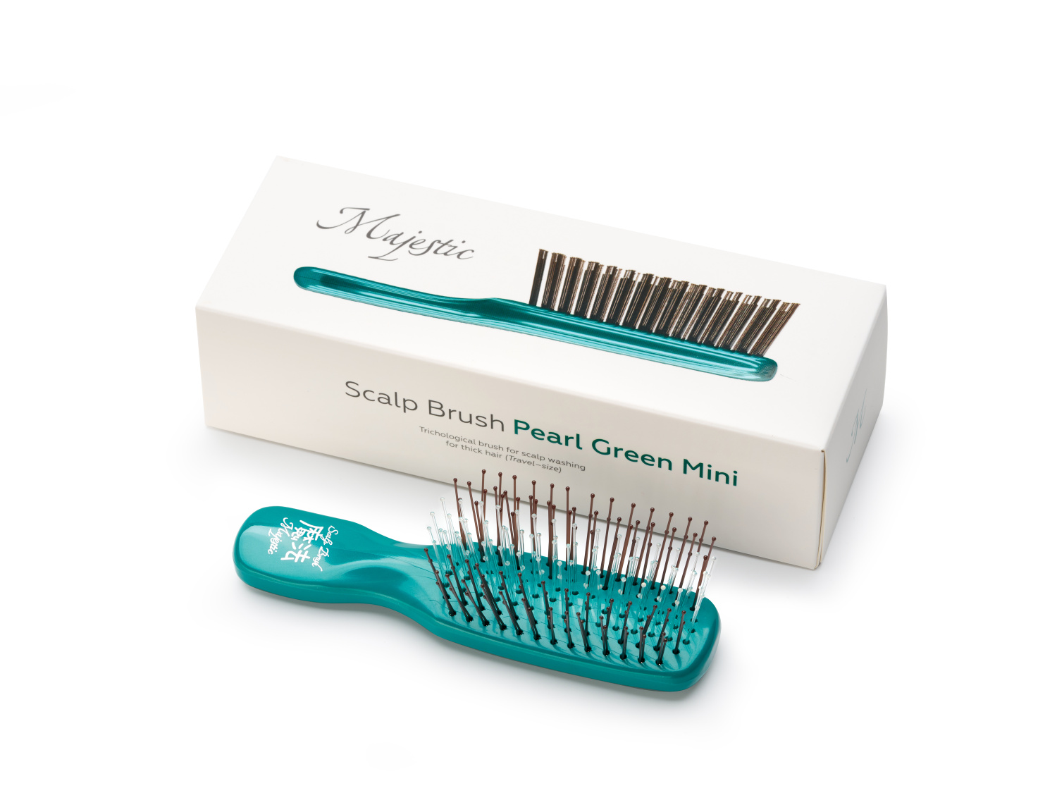 Majestic Scalp Brush Mini Pearl Green Outlet	