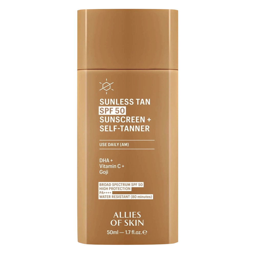 Allies of Skin Sunless Tan SPF 50 Sunscreen + Self-Tanner 50ml - интернет-магазин профессиональной косметики Spadream, изображение 67644