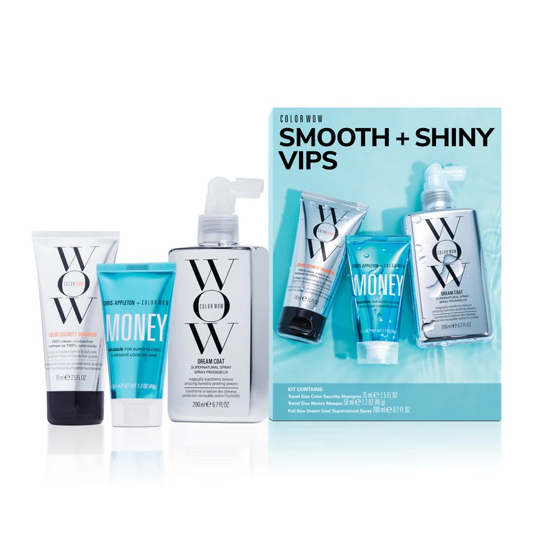 Color Wow Smooth + Shiny VIPS Kit 75/50/200ml - интернет-магазин профессиональной косметики Spadream, изображение 62962