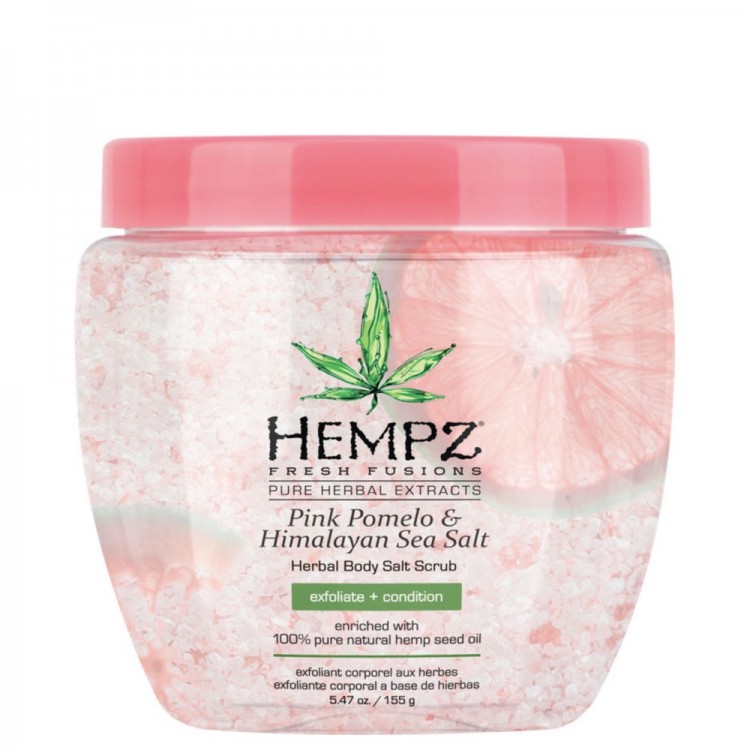 Hempz Pink Pomelo & Himalayan Sea Salt Herbal Body Salt Scrub 198g - интернет-магазин профессиональной косметики Spadream, изображение 42814