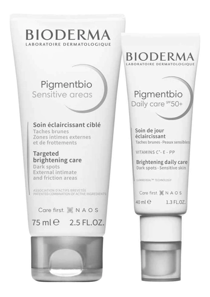 Bioderma Pigmentbio Sensitive Areas & Daily Care SPF50+ 75/40ml - интернет-магазин профессиональной косметики Spadream, изображение 56937