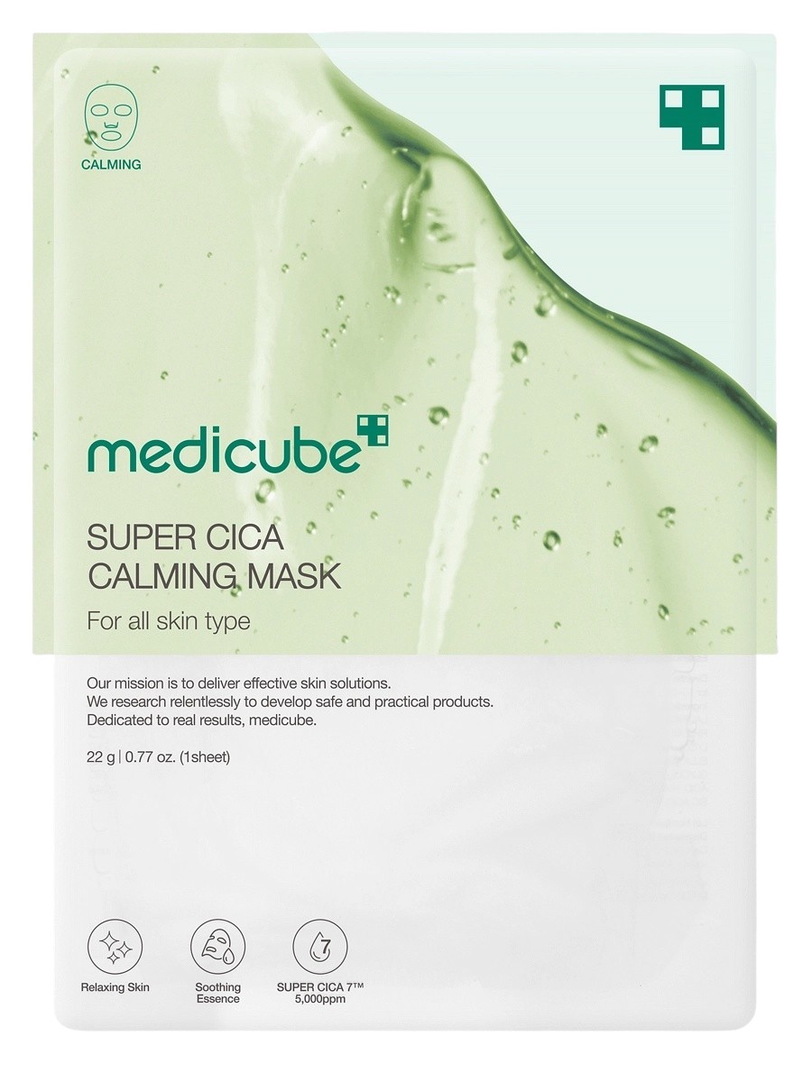 Medicube Super Cica Calming Mask 22g - интернет-магазин профессиональной косметики Spadream, изображение 66470