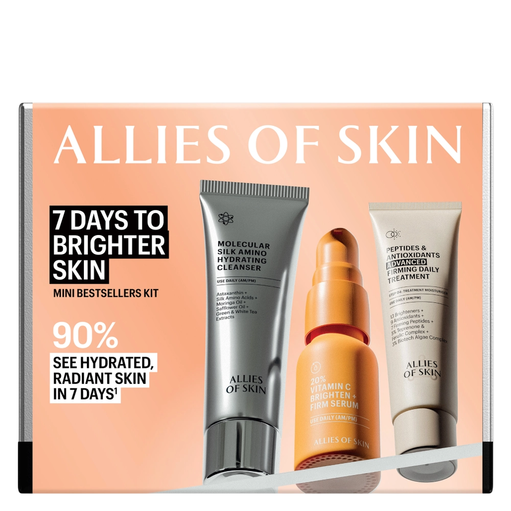 Allies of Skin 7 Days to Brighter Skin Kit 25/12/8ml - интернет-магазин профессиональной косметики Spadream, изображение 67636