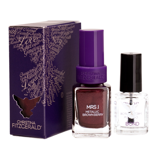 

Christina Fitzgerald Mrs J Metallic Brown Berry + Bond 12ml/9ml