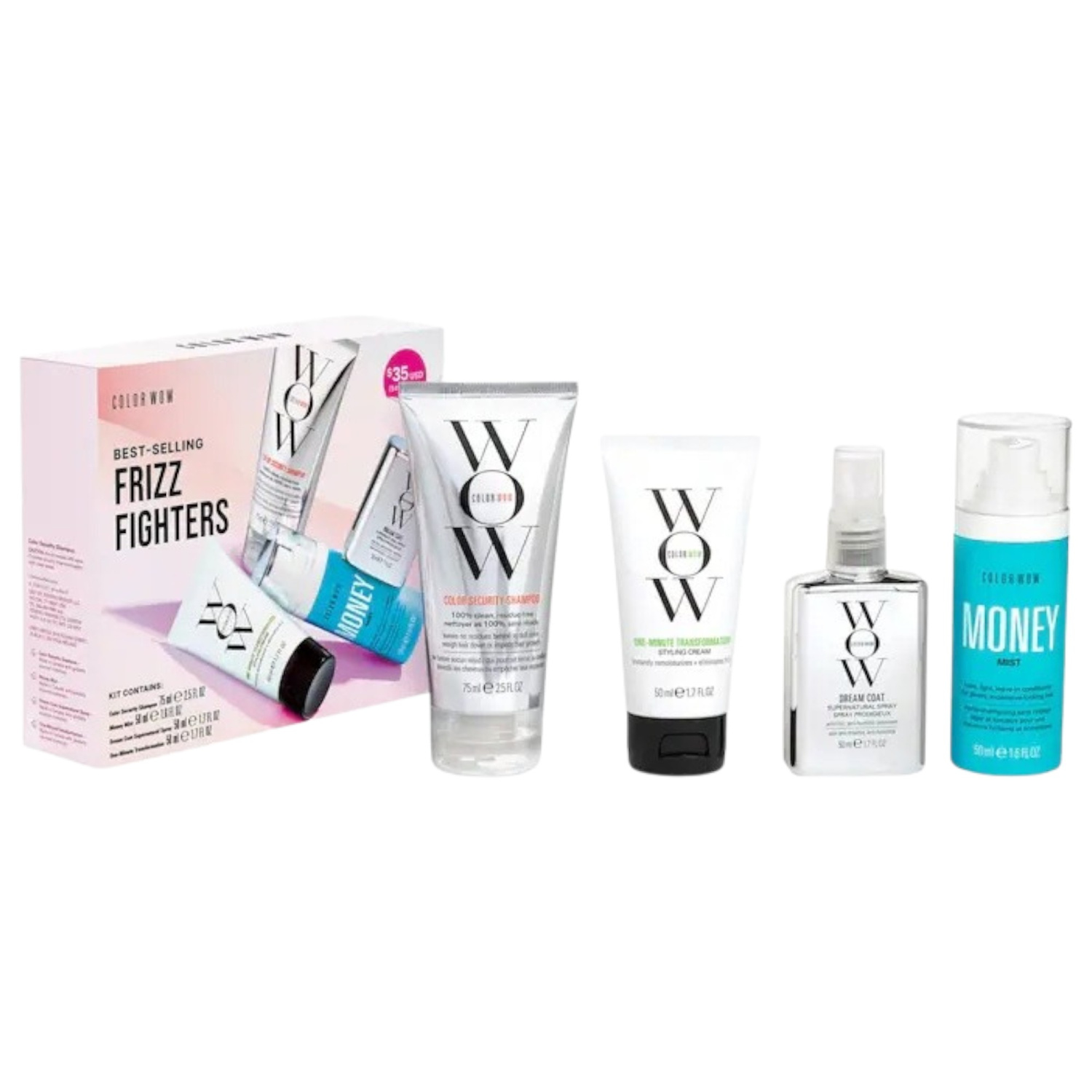 Color Wow Frizz Fighters Hair Kit 75/50/50/50ml - интернет-магазин профессиональной косметики Spadream, изображение 65707