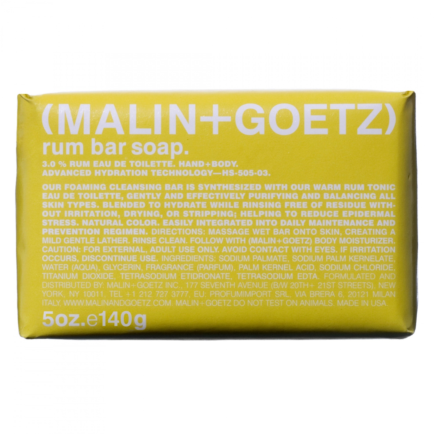 

MALIN+GOETZ rum bar soap 140gr.