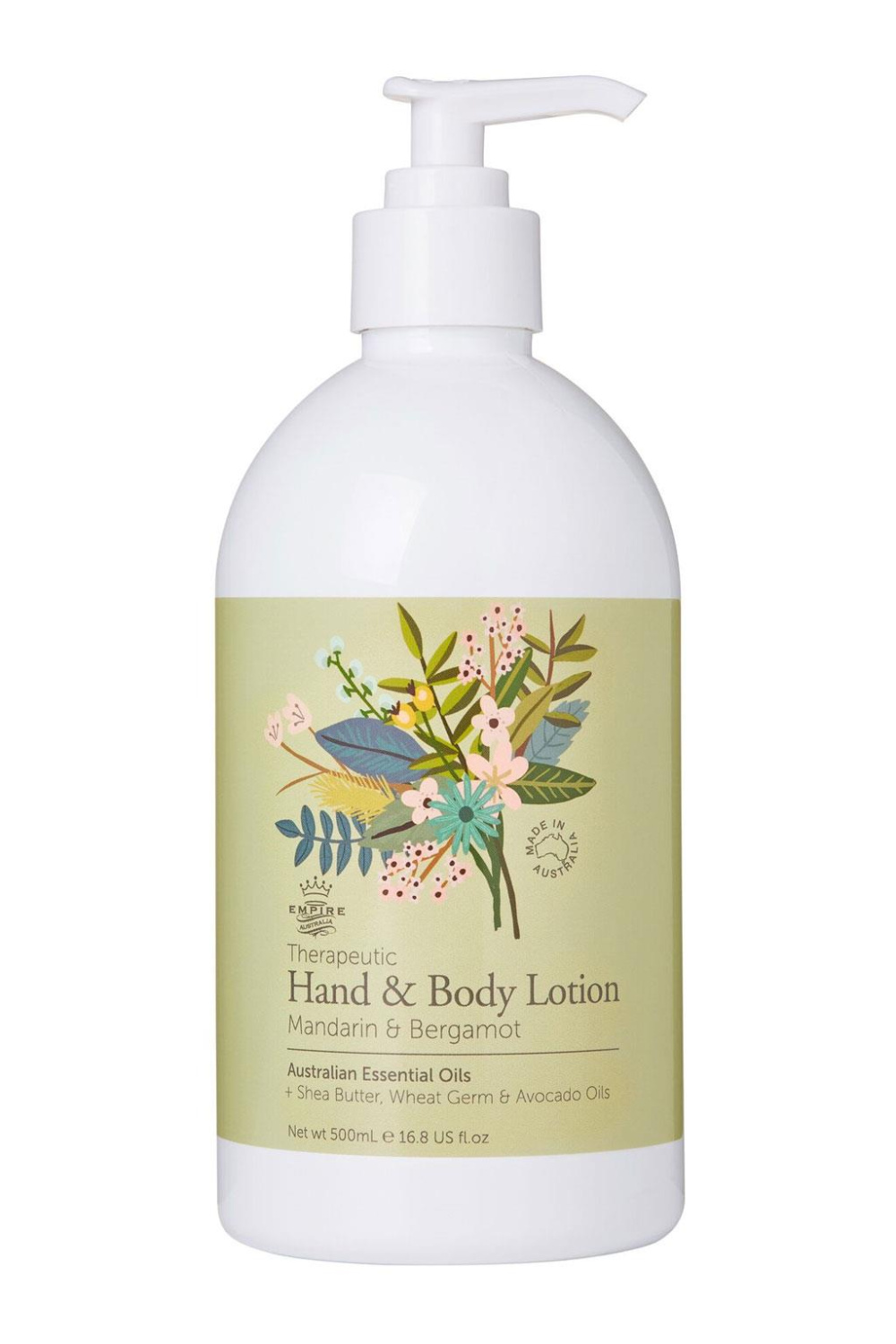 Empire Australia Mandarin & Bergamot Hand & Body Lotion 500ml - интернет-магазин профессиональной косметики Spadream, изображение 56160