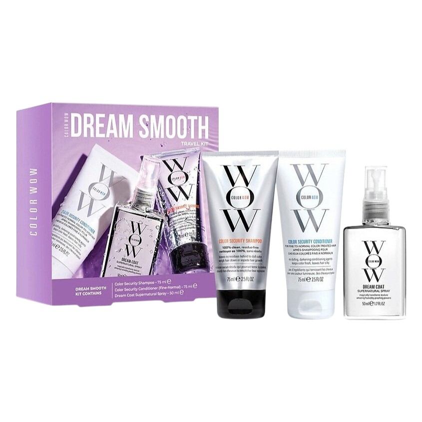 Color Wow Dream Smooth Travel Kit 75/75/50ml - интернет-магазин профессиональной косметики Spadream, изображение 64860
