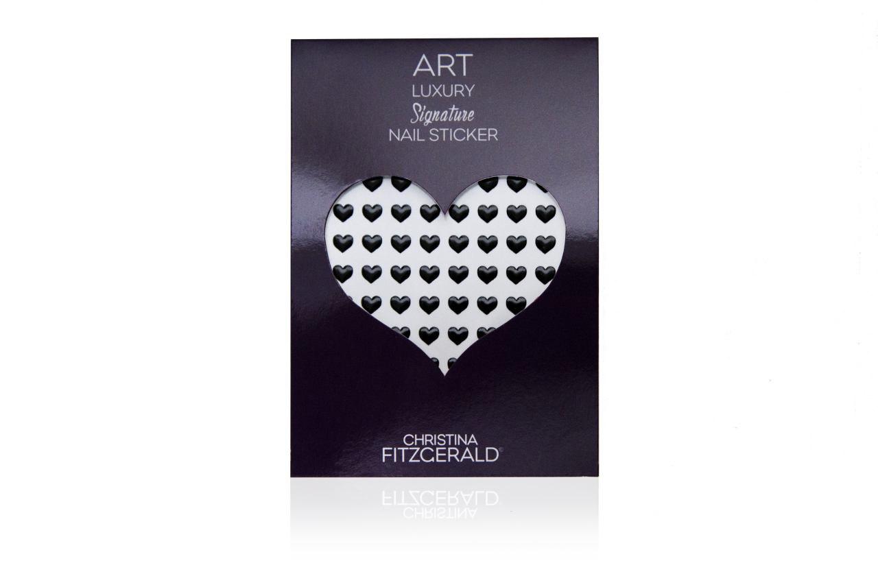 

Christina Fitzgerald Art Luxury Signature Nail Sticker Black Heart (Pack of 96)
