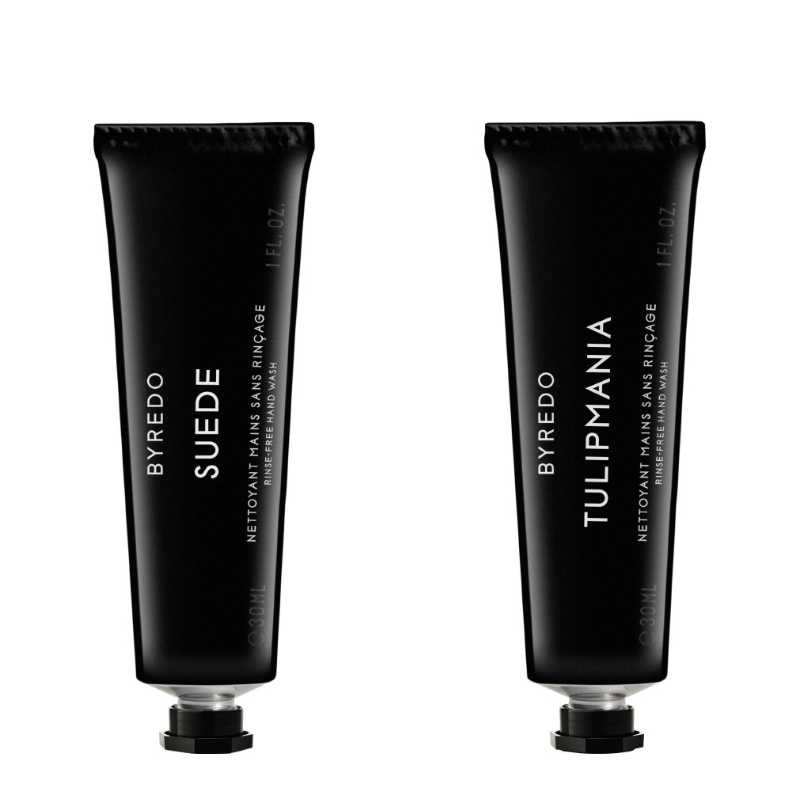 Byredo Suede & Tulipmania Rinse-Free Hand Wash Set of 2x30ml - интернет-магазин профессиональной косметики Spadream, изображение 56757