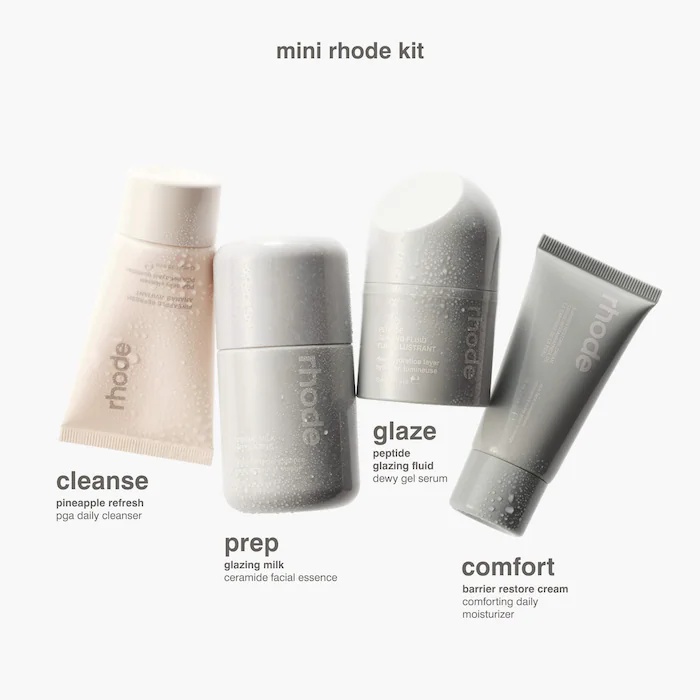 フェイスクリーム Rhode set Rhode Mini The Rhode Kit 40/65/15/30ml - Набор Mini The Rhode Kit