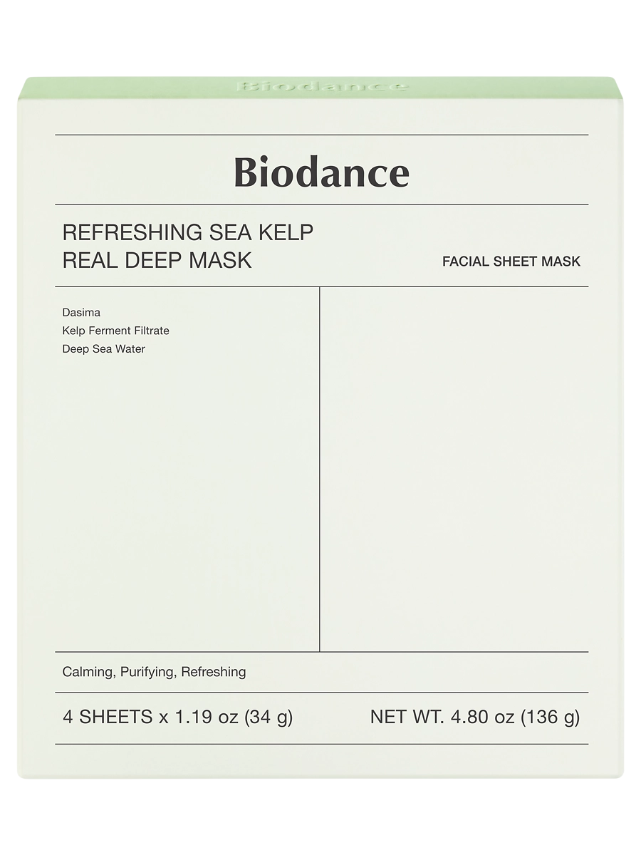Biodance Refreshing Sea Kelp Real Deep Mask 4x34g