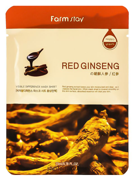 

FarmStay Visible Difference Mask Sheet Red Ginseng