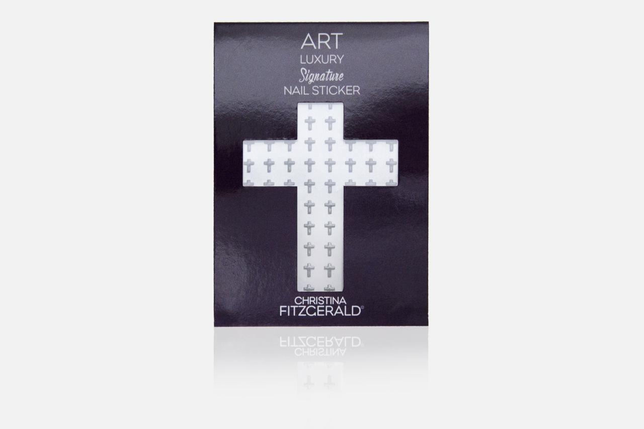 

Christina Fitzgerald Art Luxury Signature Nail Sticker Grey Cross (Pack of 96)