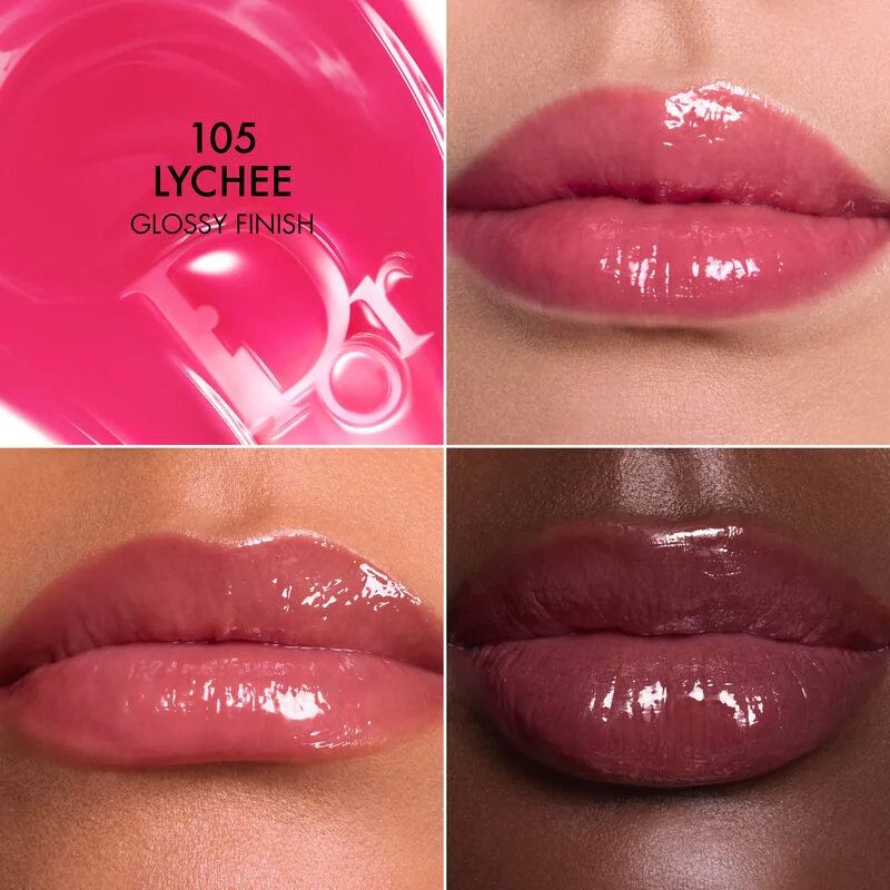 リップグロス Dior Lip glow butter lychee Dior Addict Lip Glow Butter 105 Lychee 10ml - Масло для губ в