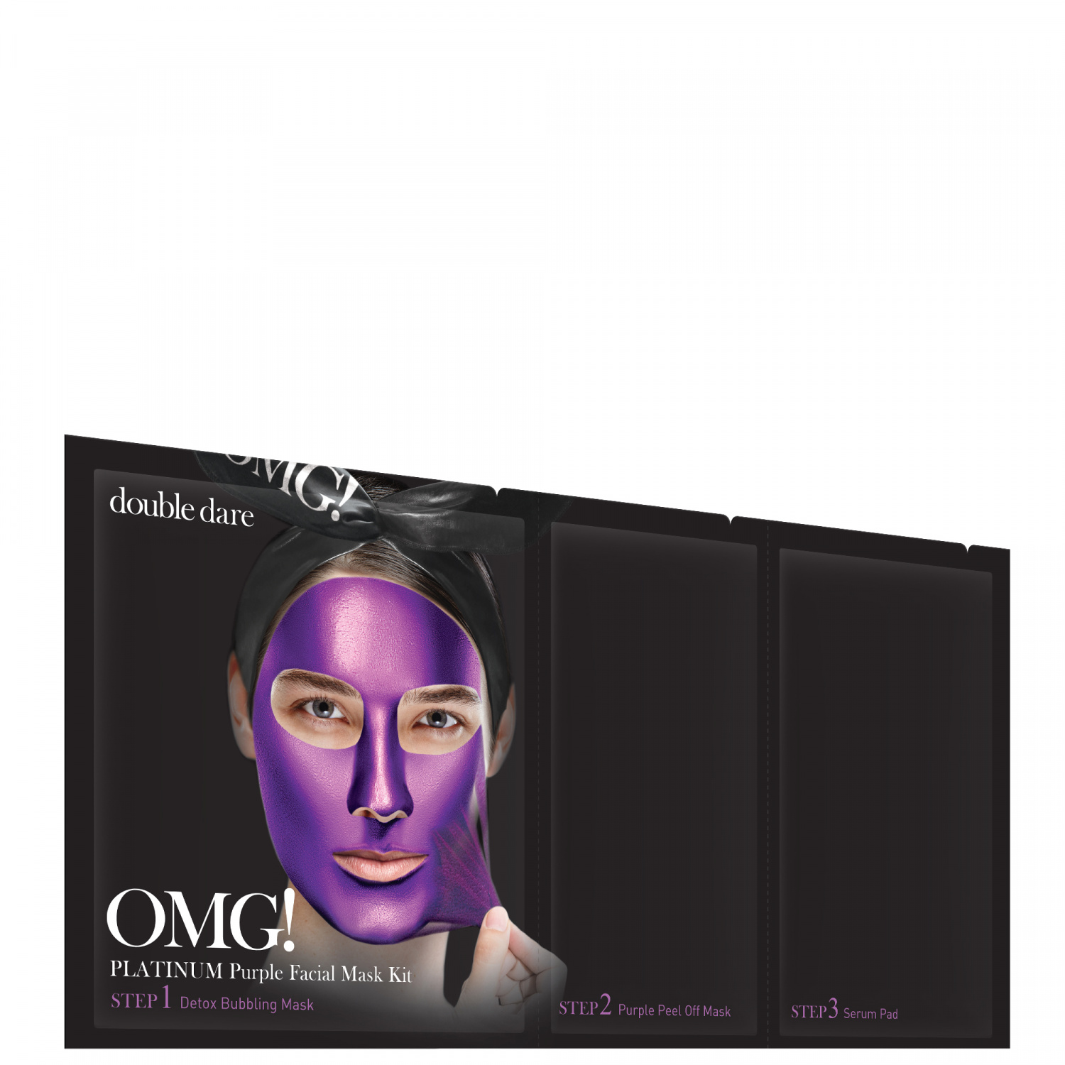 Double Dare OMG! Platinum PURPLE Facial Mask Kit - интернет-магазин профессиональной косметики Spadream, изображение 40720