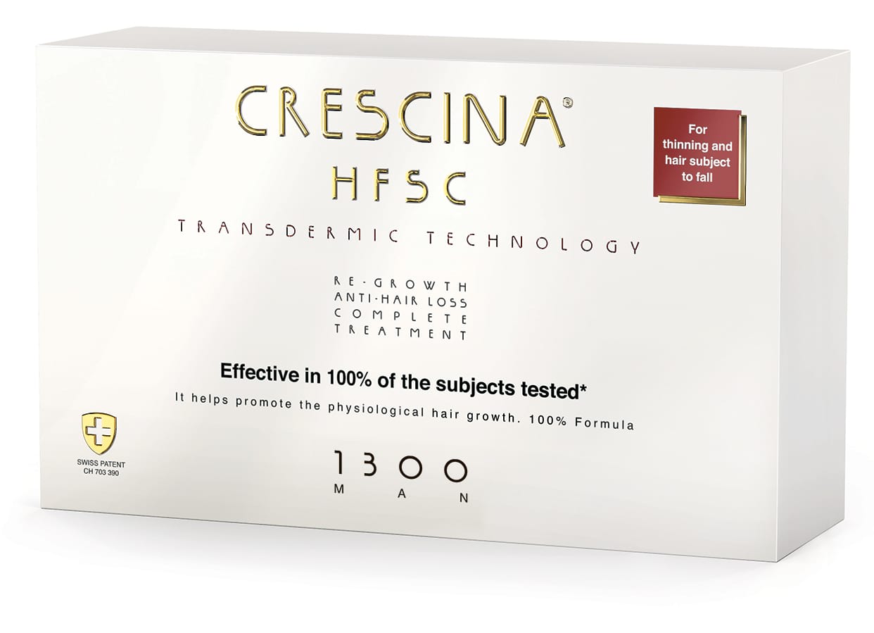 Crescina Man 1300 HFSC Transdermic 100% №20+№20 - интернет-магазин профессиональной косметики Spadream, изображение 49403