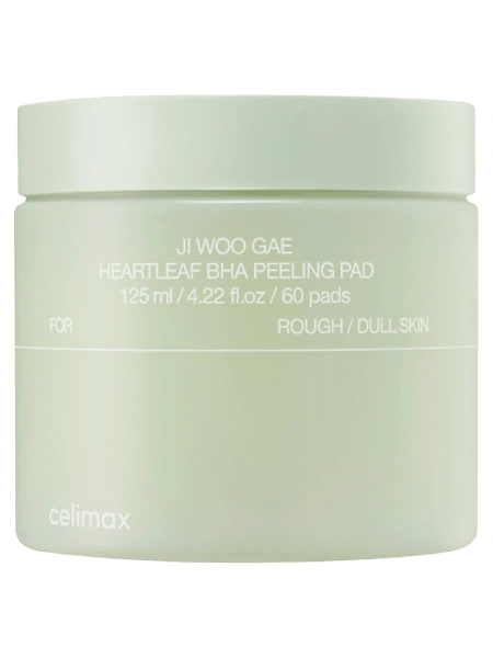 Celimax Ji Woo Gae Heartleaf BHA Peelind Pad 60x125ml - интернет-магазин профессиональной косметики Spadream, изображение 67042