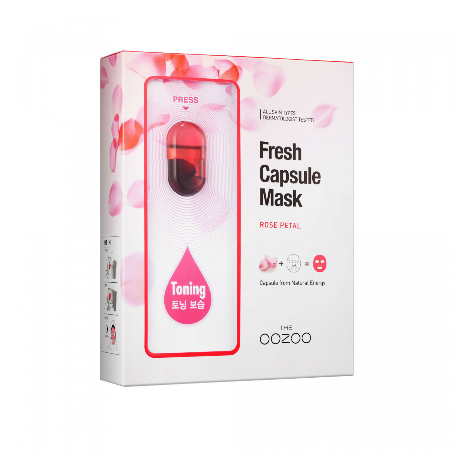 The OOZOO Fresh Capsule Mask Rose Petals 5p. - интернет-магазин профессиональной косметики Spadream, изображение 28901