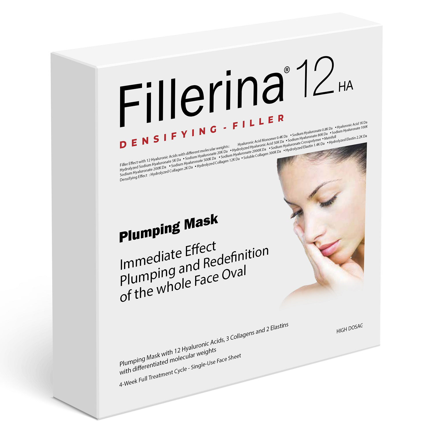 Fillerina 12HA Densifying Plumping Mask 4x25ml - интернет-магазин профессиональной косметики Spadream, изображение 42591
