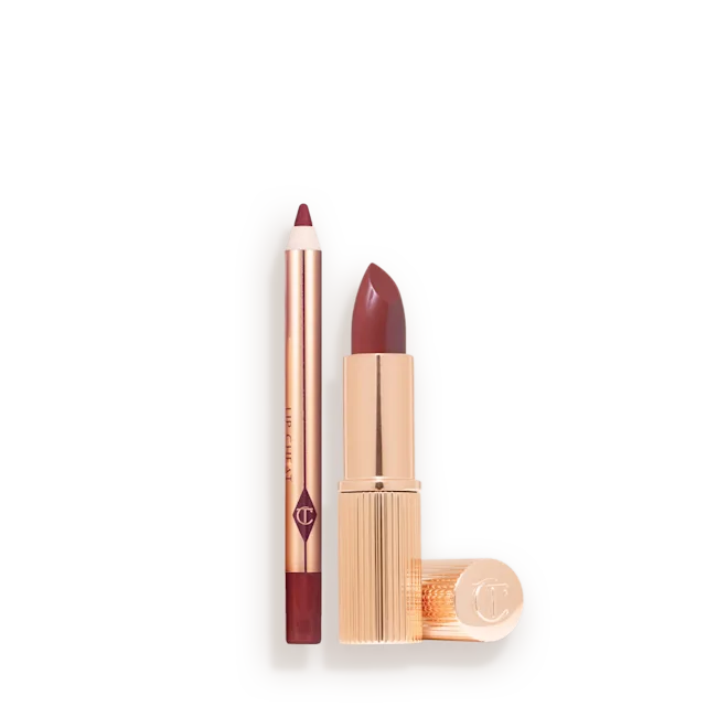 Charlotte Tilbury Pillow Talk Mini Lipstick & Lip Liner Set Deep 1.5x0.8g
