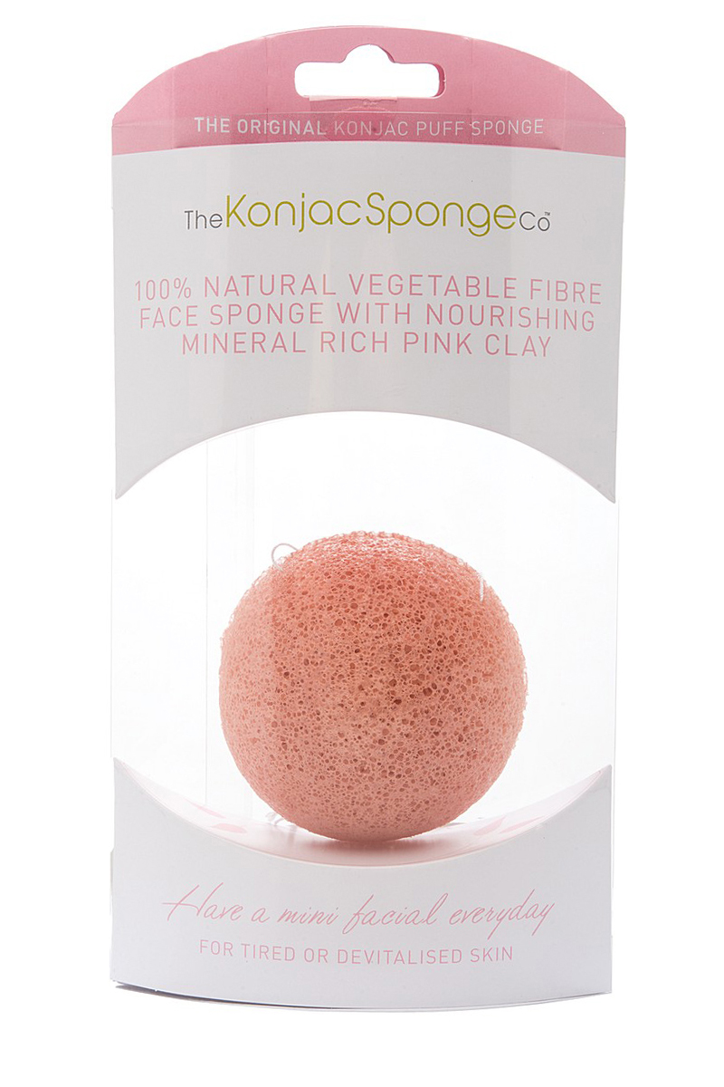 The Konjac Sponge Premium Facial Puff with Pink Clay - интернет-магазин профессиональной косметики Spadream, изображение 23416