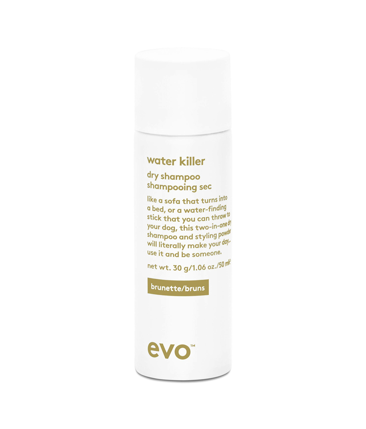 Evo Water Killer Dry Shampoo Brunette 50ml - интернет-магазин профессиональной косметики Spadream, изображение 47560