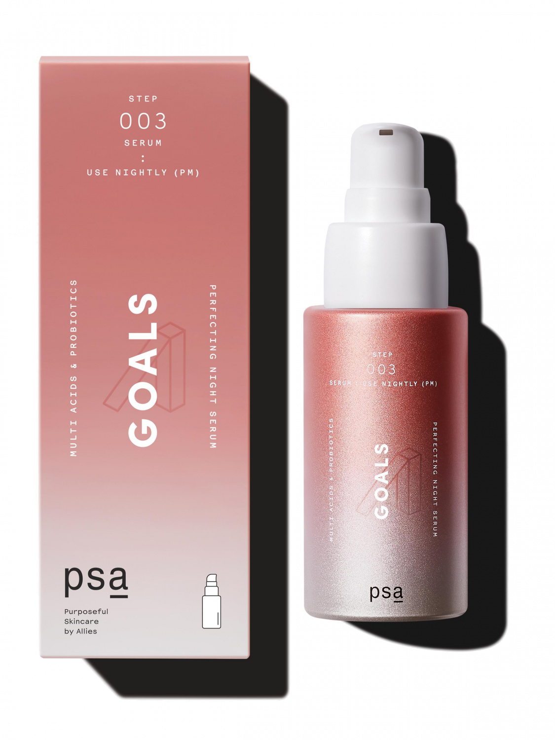 PSA GOALS: Multi Acids & Probiotics Perfecting Night Serum 30 ml - интернет-магазин профессиональной косметики Spadream, изображение 41511