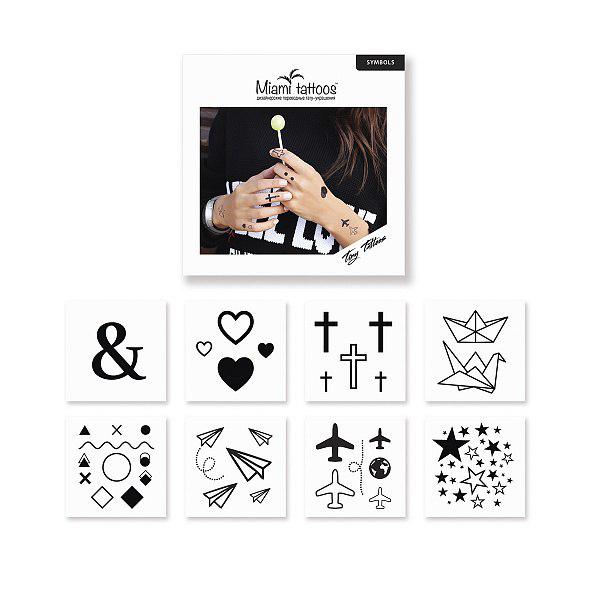 

Комплект переводных тату Miami Tattoos Symbols